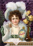 Drink Coca-Cola 5 cents 1890s advertising poster drinking Coke.