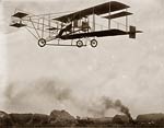 R.P. Warner's aeroplane in flight 1909