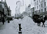 Snow in New York, Broadway after storm 1905