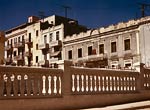 Apartment houses by cathedral San Juan 1941.