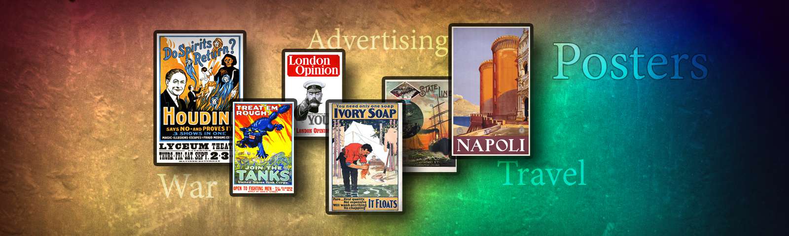 Posters - World War, Travel, Advertising...