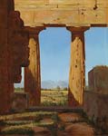 Columns of the temple of neptune at paestum 1838