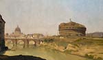 Rome with st peter s and the castel sant angelo
