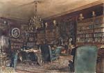 The Library in the Apartment of Count Lanckoronski in Vienna, Ri