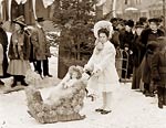Midwinter carnival,children's parade, Upper Saranac Lake NY 1909