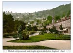 Matlock with promenade and Heights of Jacob, Derbyshire, England