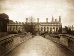 Cambridge. Clare College from Bridge (dated: 1639-1640). Photogr