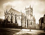 St. John's College Chapel, Cambridge, old victorian photograph