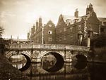 St. John's College, Old Bridge, Cambridge England, Victorian Pho