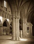 Chantries and Aisle, Wells Cathedral old photograph