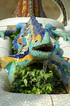 Mosaic Lizard Antoni Gaudi, Guell Park in Barcelona