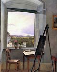 View from the artists studio by Jakob Alt