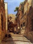 David Street in Jerusalem by Gustave Bauerfeind