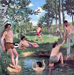 Summer scene (aka the bathers) Frederic Bazille