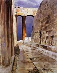 North Peristyle, Parthenon, Athens Frederic Edwin Church