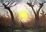 Landscape and sunrise Caspar David Friedrich