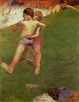 Breton Boys Wrestling Paul Gauguin