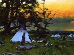 Indian Encampment, Montana Gilbert Gaul