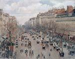 Boulevard Monmartre in Paris Camille Pissarro