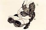 Female Torso, Squatting Egon Schiele