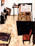 Egon schieles living room in neulengbach Egon Schiele