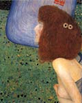 Girl With Blue Veil Gustav Klimt