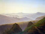 Morning in the Mountains Caspar David Friedrich