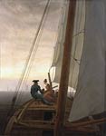 On a Sailing Ship Caspar David Friedrich