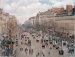 Boulevard Montmartre in Paris Camille Pissarro