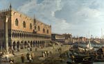Venice - The Doge's Palace and the Riva degli Schiavoni Canalett