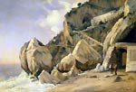 Rocks in Amalfi Jean-Baptiste-Camille Corot