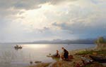On the banks of the Chiemsee Lake Hans Gude