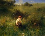Girl in a Field Ludwig Knaus