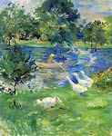 View of Bois de Boulogne Berthe Morisot
