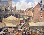 Fair in Dieppe. Sunny Morning Camille Pissarro