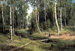 Stream in a Birch Forest Shishkin, Ivan Ivanovich