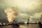 Sea battle near vyborg 1846, Ivan Aivazovsky