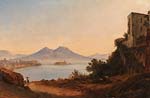 The bay of naples with vesuvius and castel dell ovo