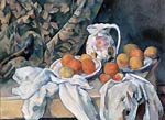 Still Life with a Curtain Paul Cezanne