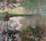 Pond at Montgeron Claude Monet