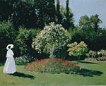 Woman in the Garden. Sainte-Adresse Claude Monet