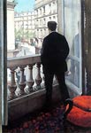 A Young Man at His Window Gustave Caillebotte
