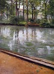 The Yerres, Rain Gustave Caillebotte