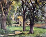 Chestnut Tree and Farm at Jas de Bouffan Paul Cezanne