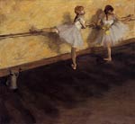 Dancers Practicing at the Barre Edgar Degas