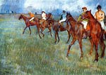 Jockeys in the Rain Edgar Degas