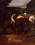 Jockeys at Epsom Edgar Degas
