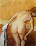 Woman Having a Bath Edgar Degas