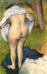 Girl drying herself Edgar Degas