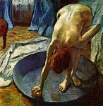woman in the bath tub Edgar Degas